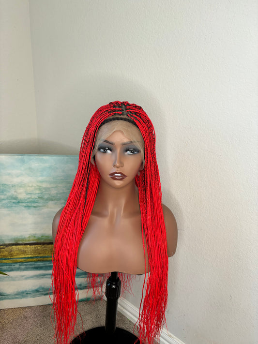 Red 13 by 4 lace frontal unit