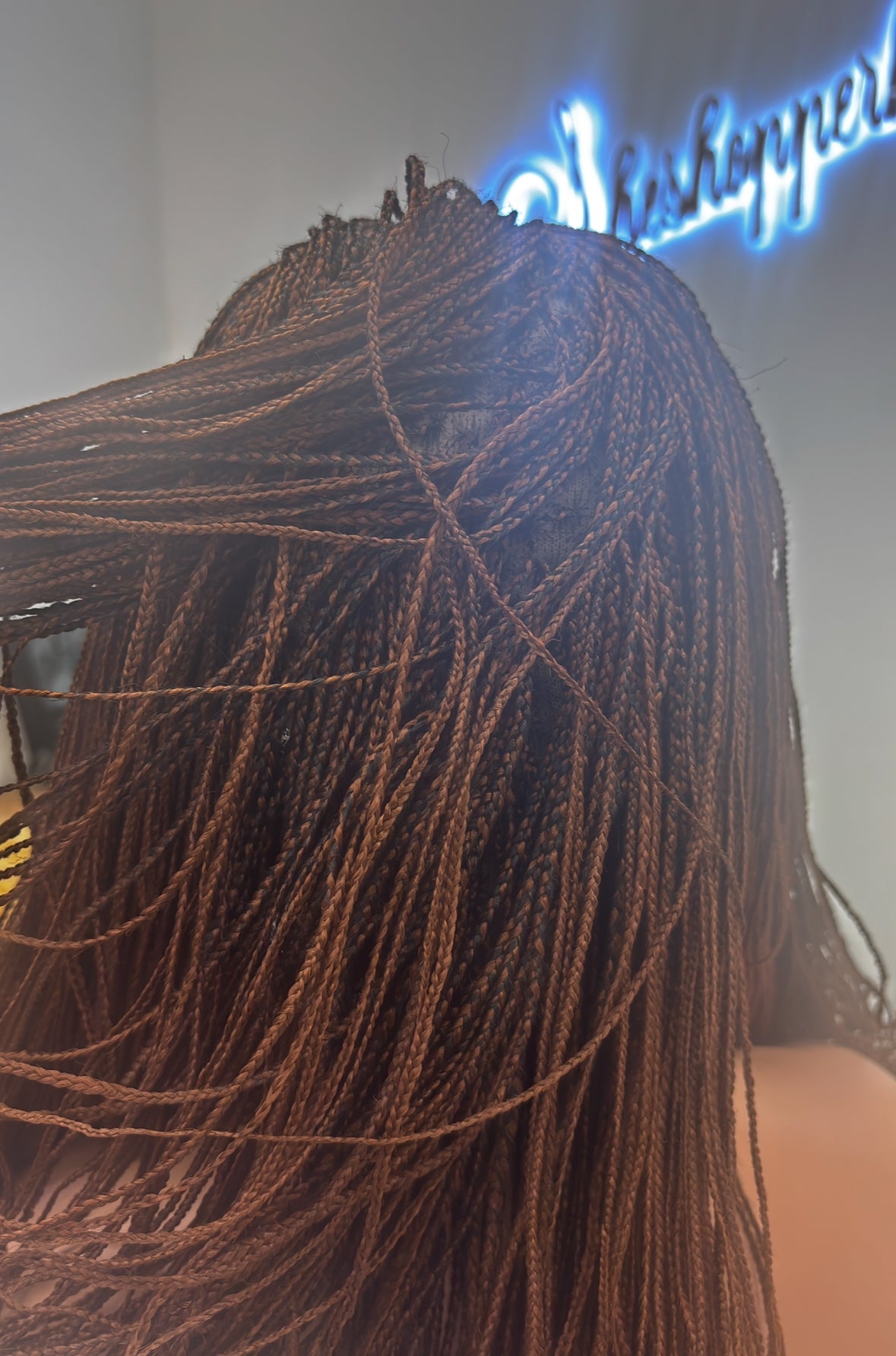 Full lace micro goddess braids color 30