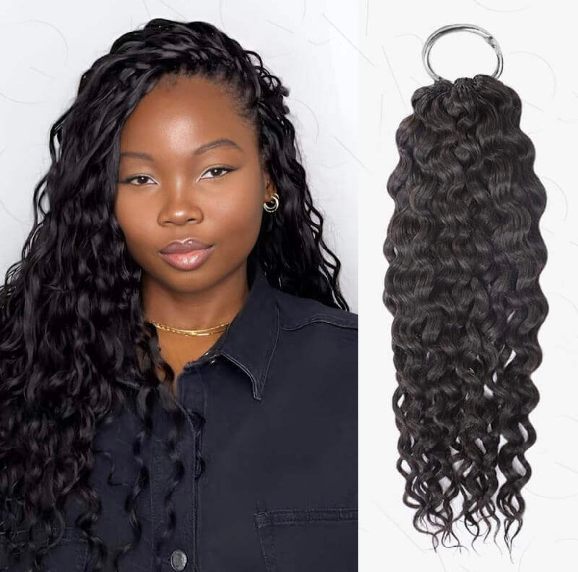 Human-hair pre looped crochet hair