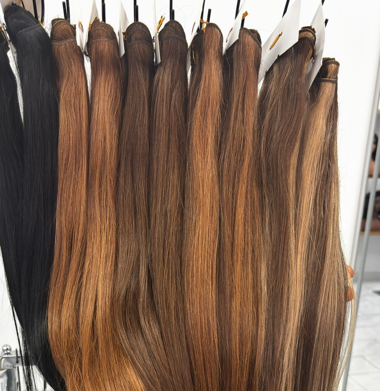 Virgin hair clip ins