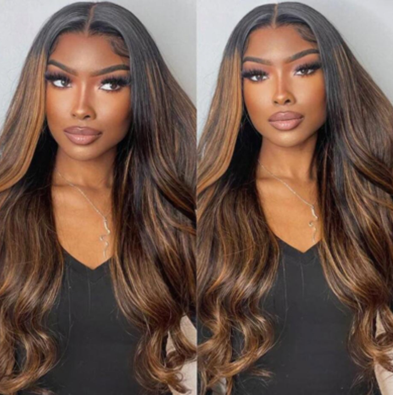 Hd body wave highlights wigs