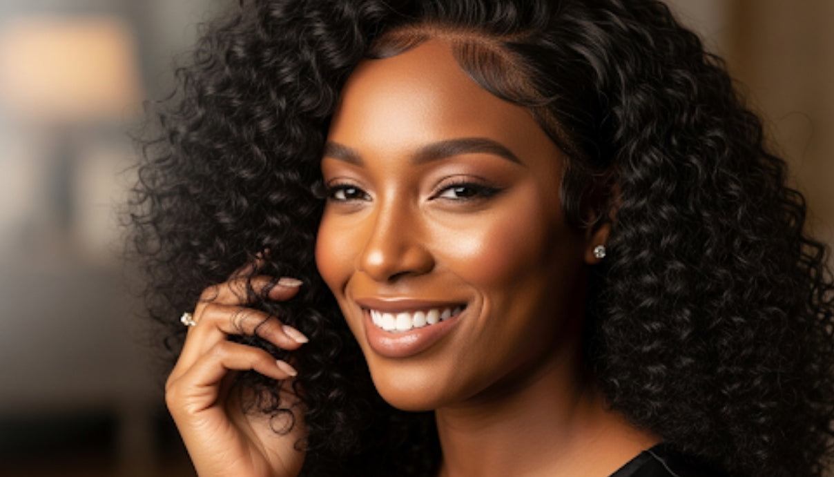 Hd lace kinky curly wig