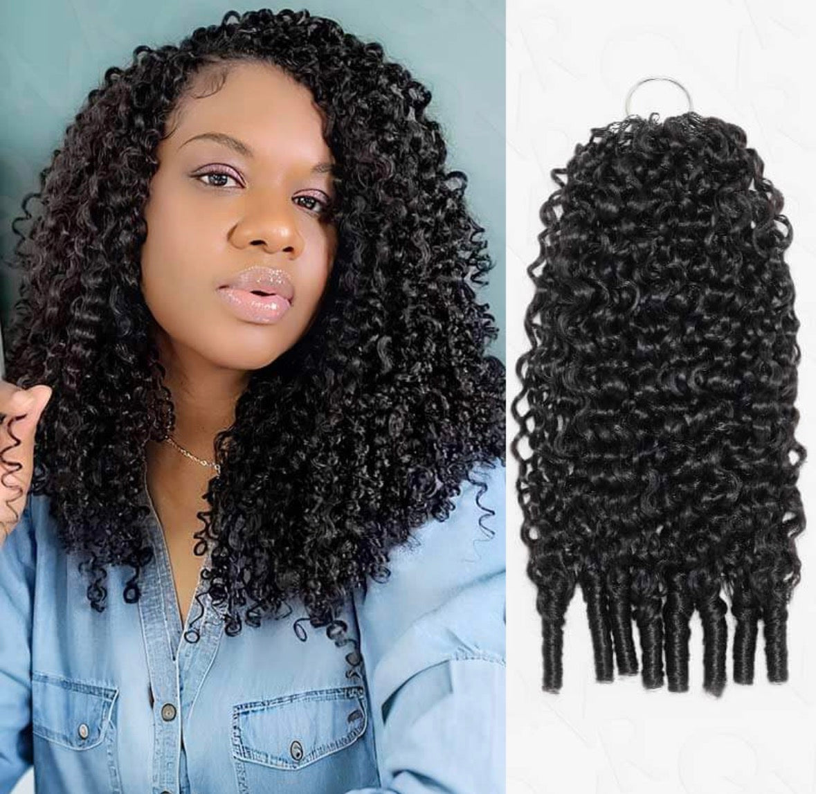 Human-hair pre looped crochet hair