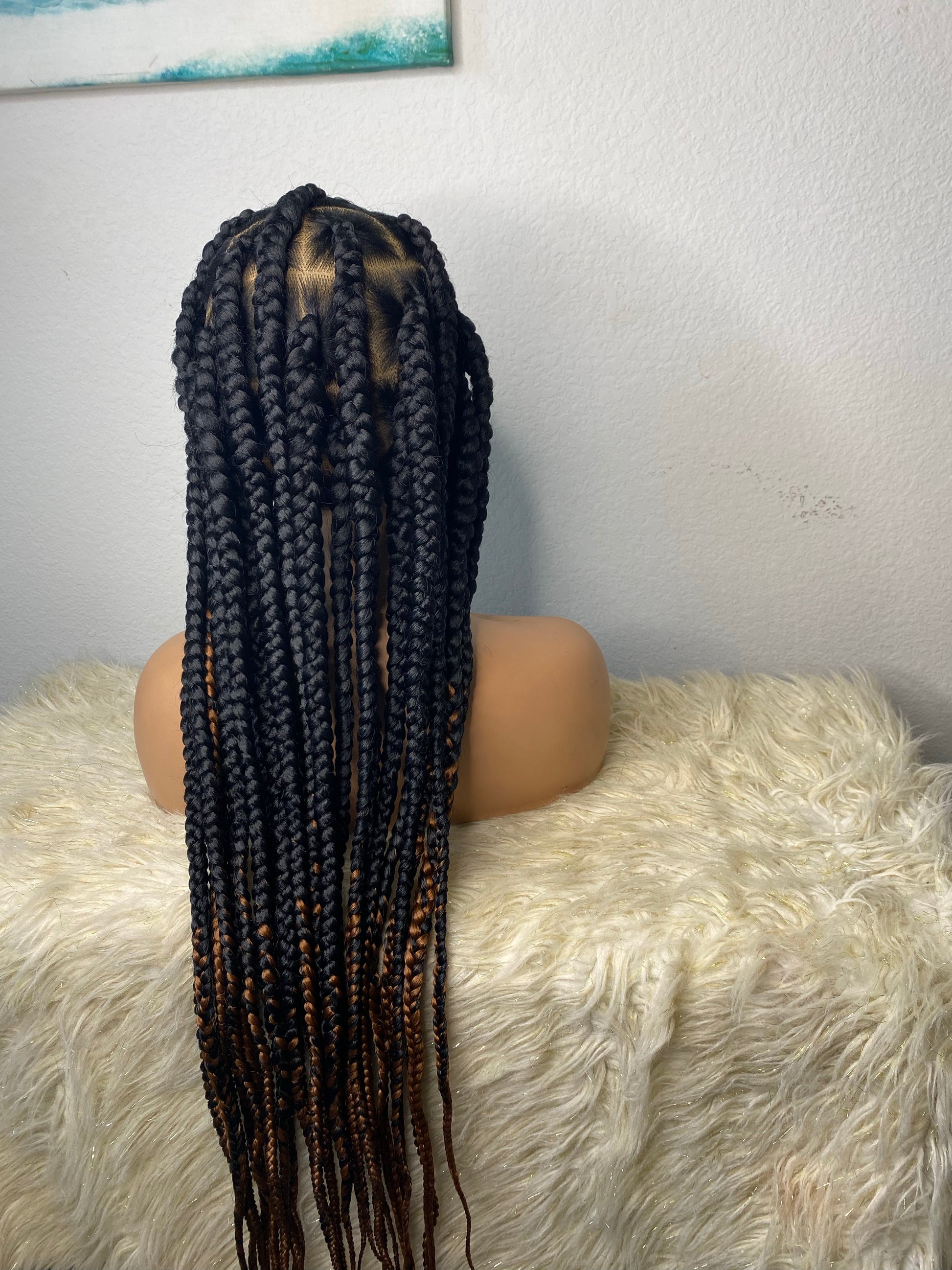 Large knotless 1/30 tips full lace wig - sheshopperhairplace LLC