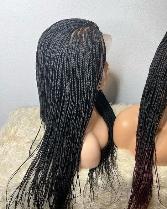 Micro braids lace frontal - sheshopperhairplace LLC