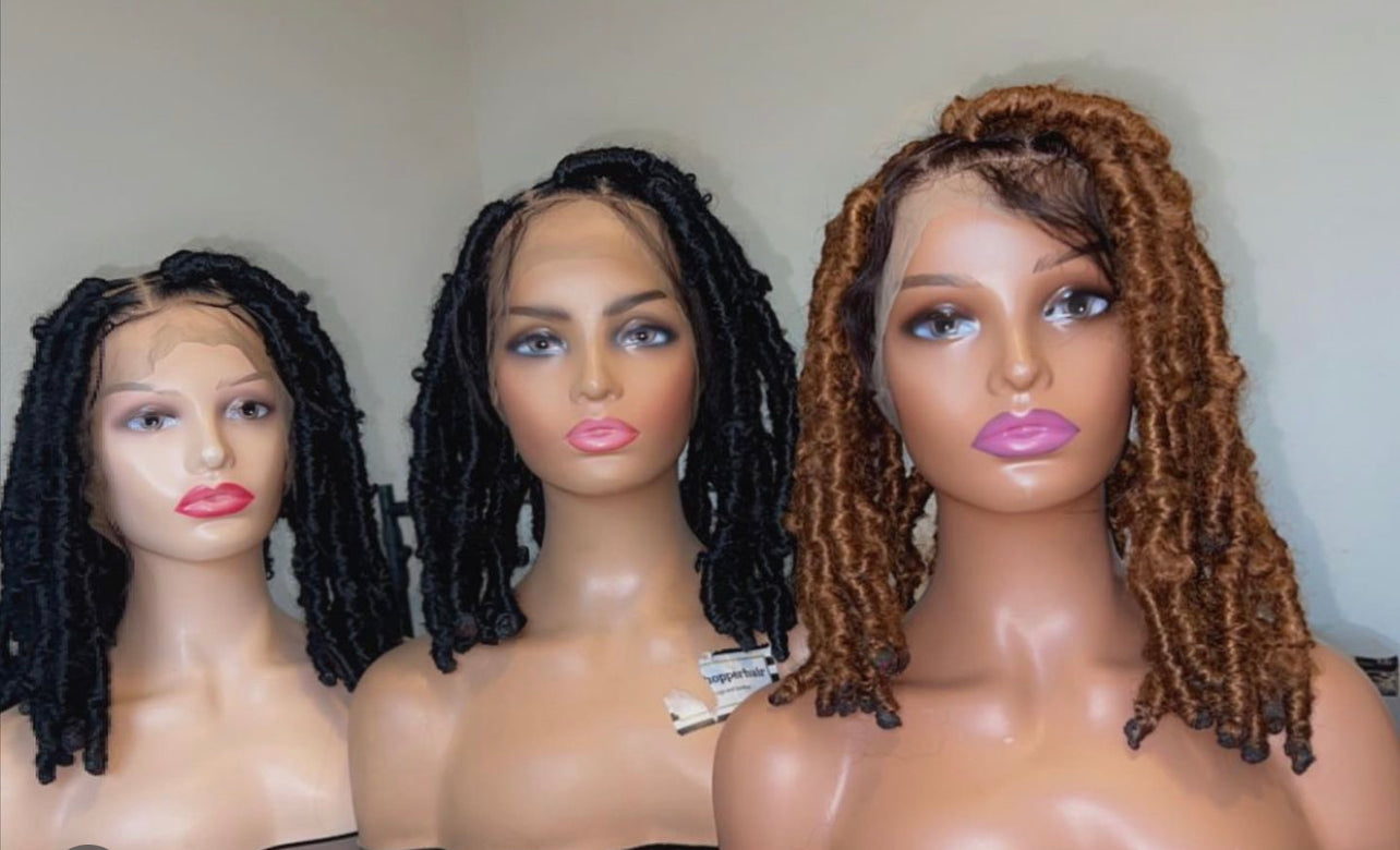 Full lace bob butterfly locs - sheshopperhairplace LLC