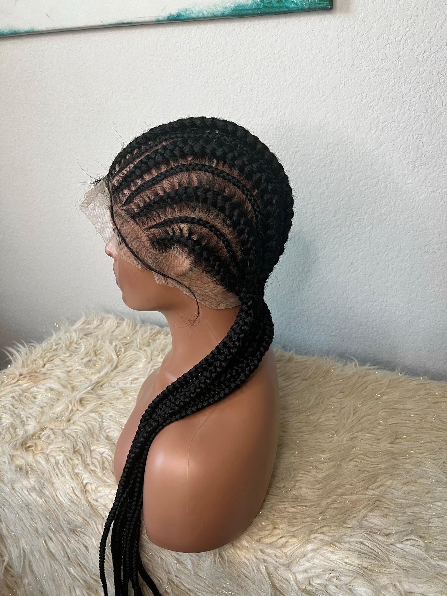 Stitched 9 braids to the back - sheshopperhairplace LLC