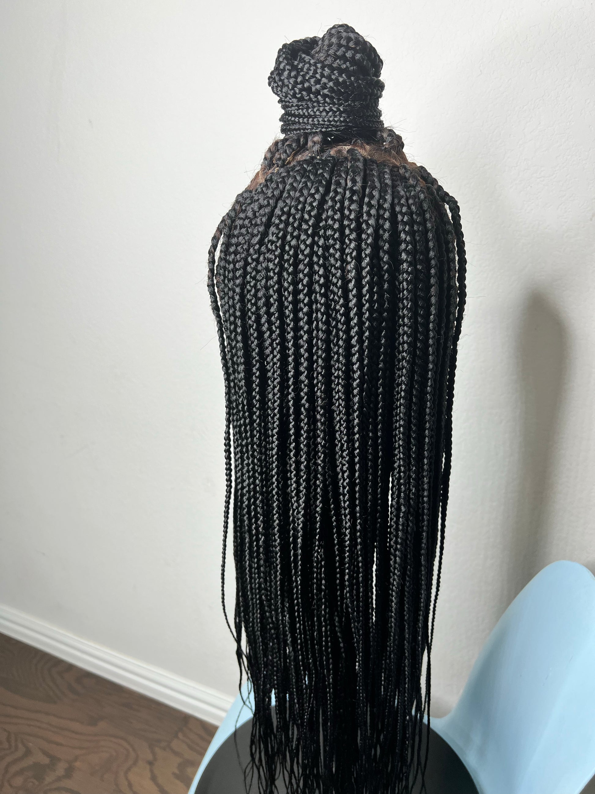 Triangle part box braids lace frontal - sheshopperhairplace LLC