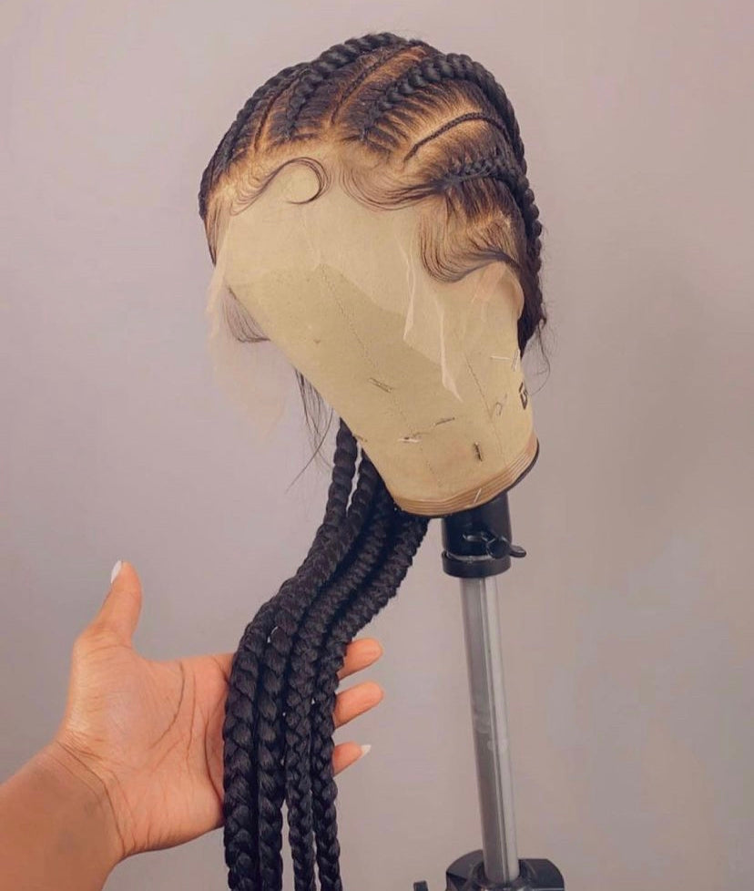 Stitch braids to the back | Hair Wigs