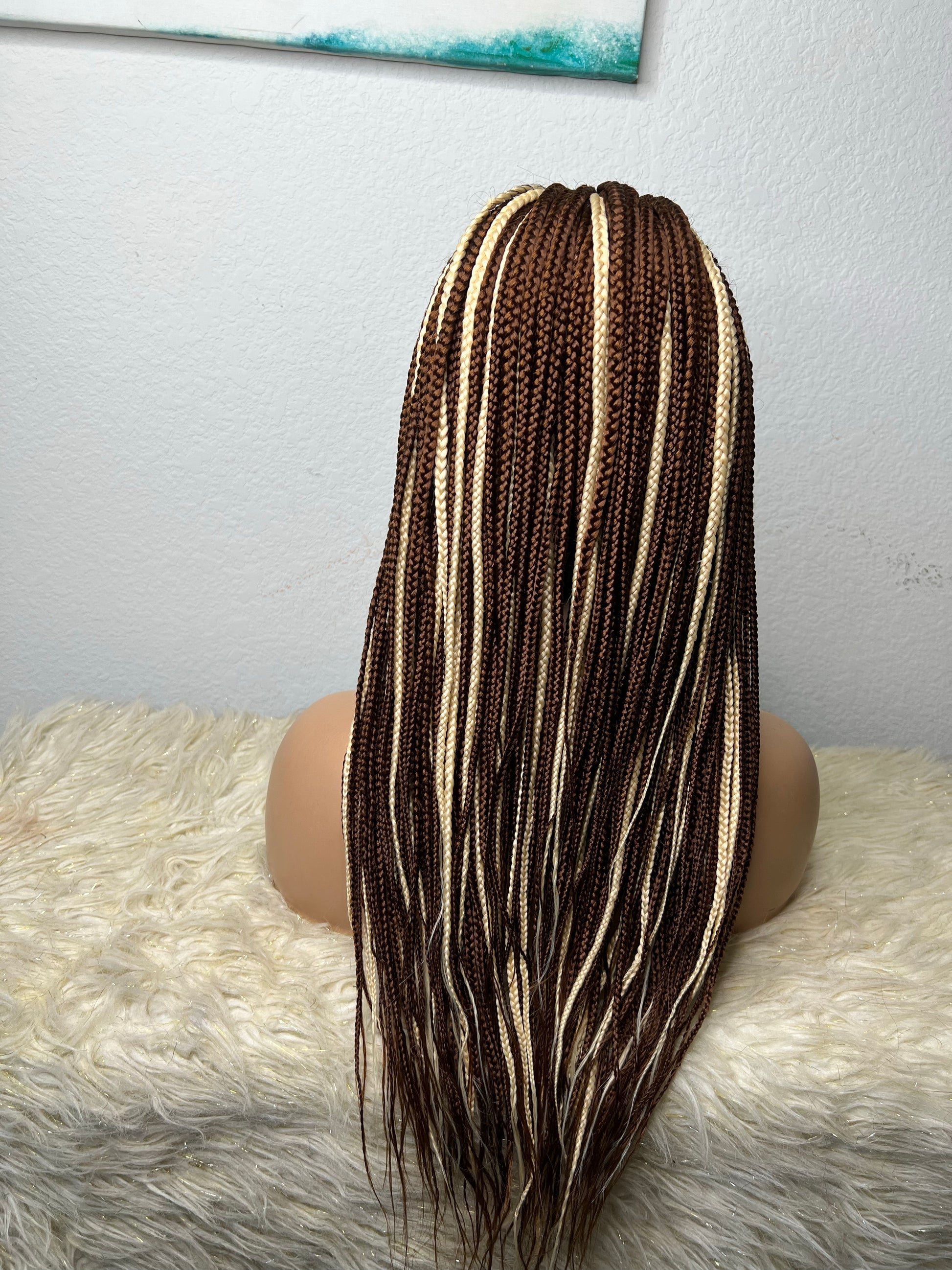 Knotless brown 613 highlights - sheshopperhairplace LLC