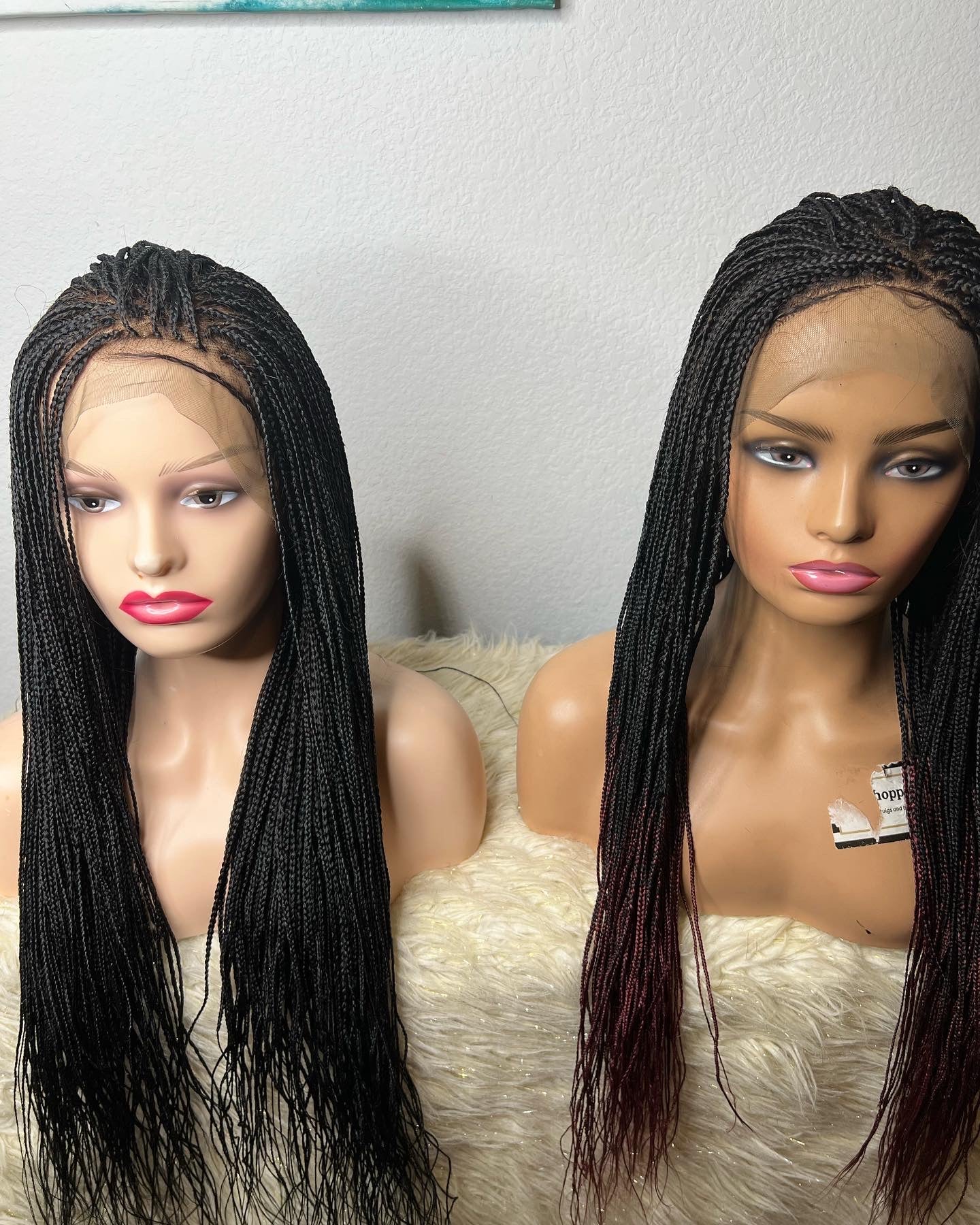 Micro braids lace frontal - sheshopperhairplace LLC