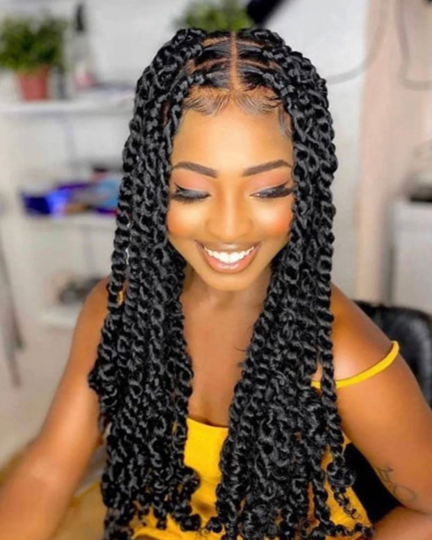 Braided Wig For Sale | Passion Twist Full Lace – sheshopperhairplace LLC