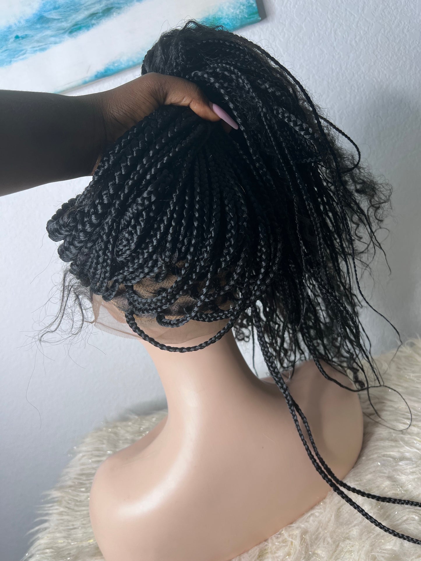 Boho stitched braids full lace
