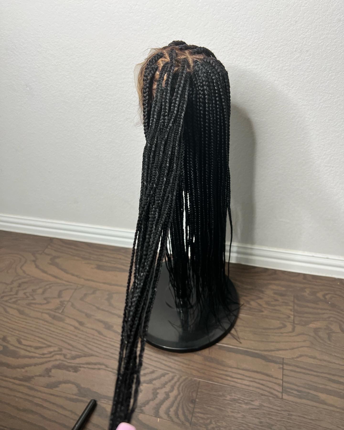 Triangle part box braids lace frontal - sheshopperhairplace LLC