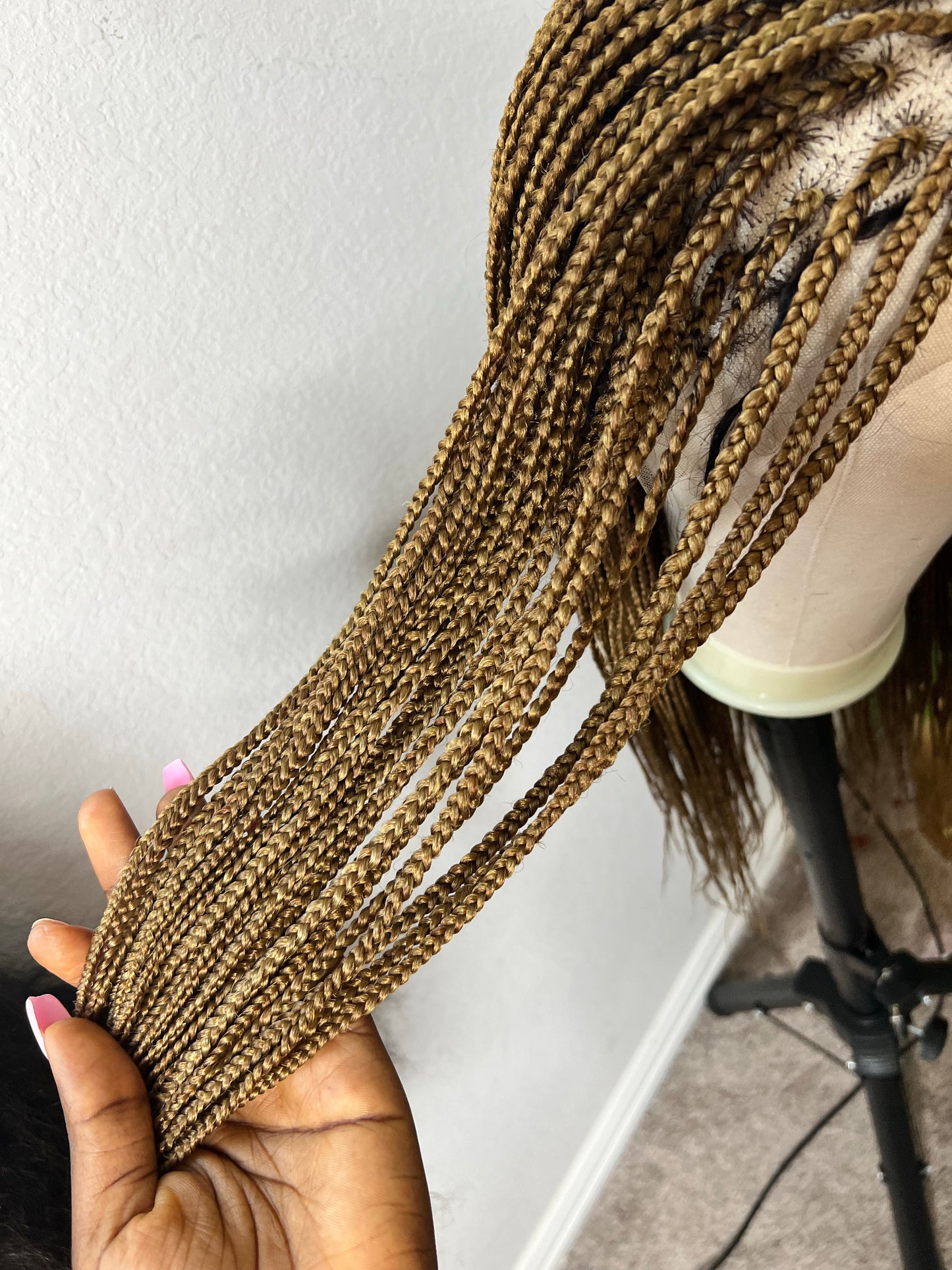 Malika lace front small braids wig